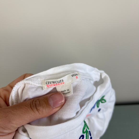 Crewcuts Everyday Embroidered Flutter Sleeve Top 8 - Picture 3 of 5